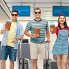 Rectangle PU Leather Travel Passport Wallet Cover AJEW-WH20096-52A-5