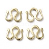 Brass S Hook Clasps KK-L205-06-2