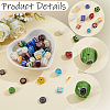100Pcs 10 Styles Handmade Millefiori Lampwork Beads LAMP-PA0001-80-5