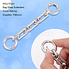 Unicraftale 2Pcs Alloy Chain Bag Strap Extenders FIND-UN0001-97P-3