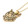 201 Stainless Steel Pendant Necklaces NJEW-H022-05G-2