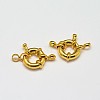 Rack Plating and PVD Vacuum Plating Brass Spring Ring Clasps KK-I598-12G-RS-1