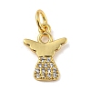 Rack Plating Brass Micro Pave Cubic Zirconia Pendants KK-A200-12G-1