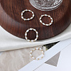 Natural Freshwater Pearl Rice Beaded Stretch Rings FS-WG04E98-01-4