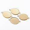 Ion Plating(IP) 304 Stainless Steel Cabochon Connector Settings LS-X-STAS-H394-A-01G-1