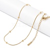 Brass Chain Necklaces NJEW-P309-11G-2