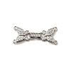 Brass Micro Pave Clear Cubic Zirconia Watch Band Clasps KK-A266-23P-1