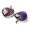 Natural Amethyst Pendants G-G956-B03-G-2