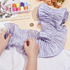 Polyester Ruffled Ribbon DIY-WH0632-77B-3