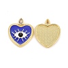 Rack Plating Brass Cubic Zirconia Pendants ZIRC-C031-02G-3