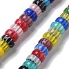 Handmade Millefiori Lampwork Beads Strands LAMP-F035-05-1