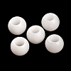 Natural White Jade European Beads G-R488-01H-2