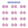 Craftdady 9 Sets 9 Colors Alloy Enamel Pendants ENAM-CD0001-11-3