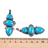 Synthetic Turquoise Pendants G-Q158-04-01-3