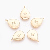 Brass Cubic Zirconia Charms X-KK-S341-27-1