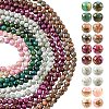 3Strands Baking Paint Glass Beads Strands DGLA-YW0001-55A-2