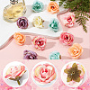 Gorgecraft 30Pcs 5 Colors Cloth Rose Flower DIY-GF0006-17-6