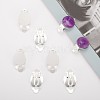 Brass Blank Base Clip-on Earring Cabochon Setting KK-M019-03S-6