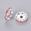 Brass Rhinestone Spacer Beads X-RB-A014-L12mm-27S-2