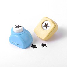 Random Single Color or Random Mixed Color Mini Plastic Craft Punch Sets for Scrapbooking & Paper Crafts AJEW-F003-27C