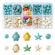 DIY Synthetic Turquoise Beads Kits DIY-FS0003-78