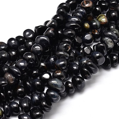 Dyed Natural Tiger Eye Nuggets Beads Strands G-J337-49C-1