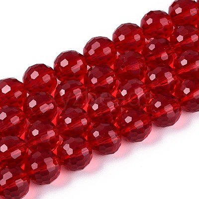 Transparent Glass Bead Strands GLAA-R095-12mm-27-1