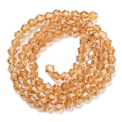 Transparent Electroplate Glass Beads Strands LS-GLAA-F029-3mm-C18-1