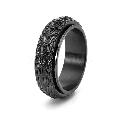 Rotatable Stainless Steel Finger Ring PW-WG50513-19-1