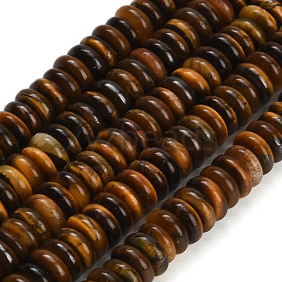 Natural Tiger Eye Beads Strands G-P354-02-2x6mm-1
