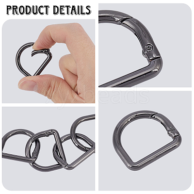 12Pcs Alloy Spring Gate Rings FIND-CN0002-49B-1