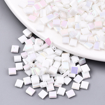 FGB 2-Hole Glass Seed Beads SEED-S031-L-ST41-R-1