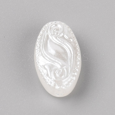 Opaque Acrylic Beads LS-OACR-WH0026-10B-1