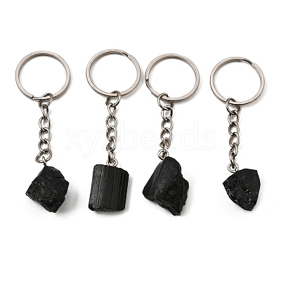 Natural Black Tourmaline Keychain GG-CBA0F0F-01-1