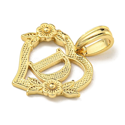 Heart Brass Pendants KK-I714-04G-D-1