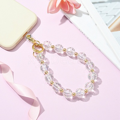 Acrylic & CCB Plastic Beaded Bag Straps HJEW-JM01083-03-1