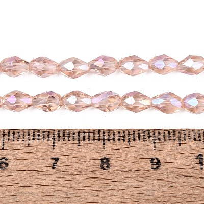 Transparent Electroplate Glass Beads Strands LS-EGLA-N013-T4mm-B29-1