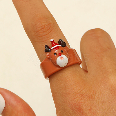 Christmas Resin Finger Rings FS-WG94CC2-04-1