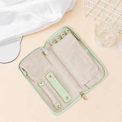 PU Leather Jewelry Zipper Bags ABAG-WH20001-41A-1
