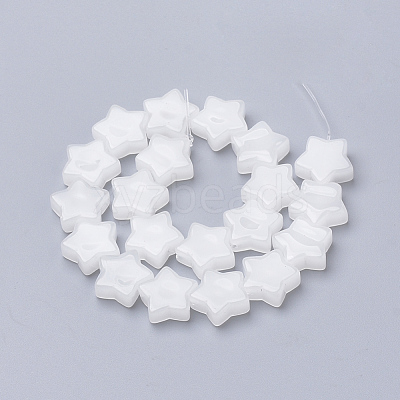 Natural White Jade Beads Strands G-Q974-08-1