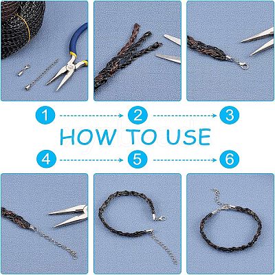 Braided Imitation Leather Cords OHAR-WH0016-27B-1