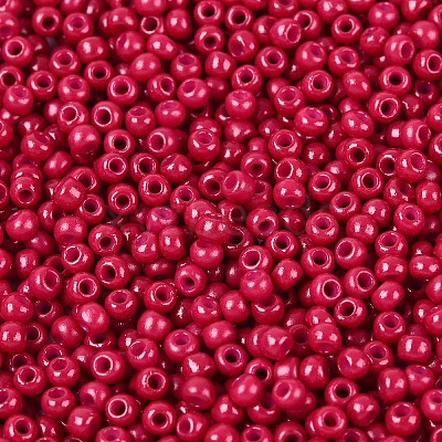 12/0 Grade A Baking Paint Glass Seed Spacer Beads X-SEED-Q009-FJX32-1