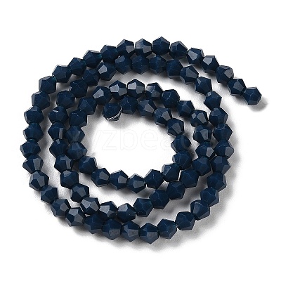 Opaque Solid Color Imitation Jade Glass Beads Strands GLAA-F029-P4mm-09-1