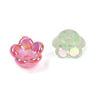 UV Plating Acrylic Bead Caps MACR-L008-11A-1