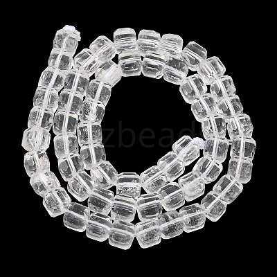 Natural Quartz Crystal Rock Crystal Beads Strands GG-CBA4808-B03-03-1