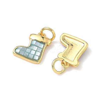 Brass Enamel Pendants KK-H534-07G-1