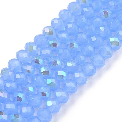 Electroplate Glass Beads Strands EGLA-A044-J3mm-L03-1
