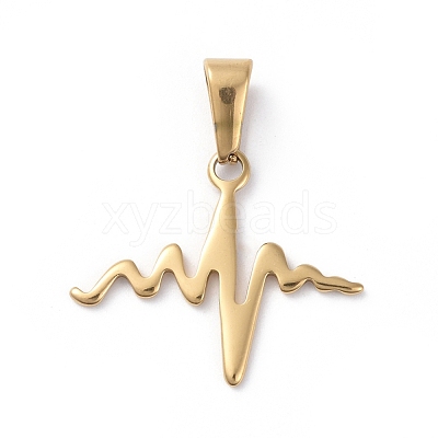 304 Stainless Steel Pendants STAS-I127-033G-1