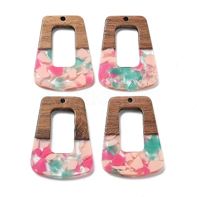 Resin and Walnut Pendants FIND-R051-02F-1