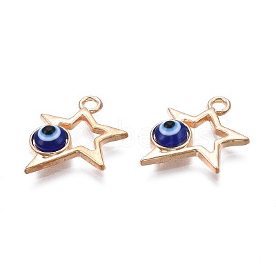Alloy Enamel Pendants PALLOY-S132-351-1